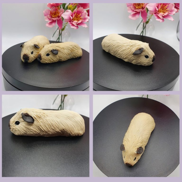 Cream Californian Guinea Pig Figurine